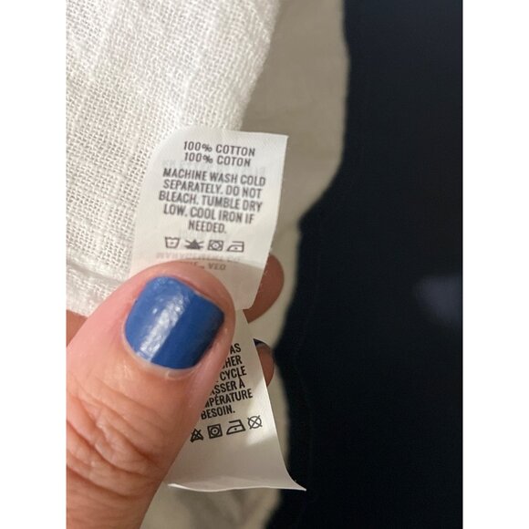 Arie Womens White Strapless Jumpsuit L Gauzy Pockets Beach Vacation Resort - Picture 3 of 16